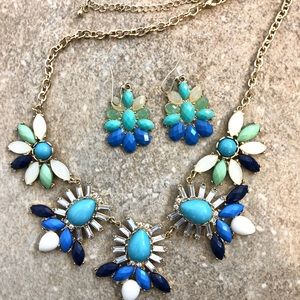 JCrew Statement Necklace and Earrings Set
